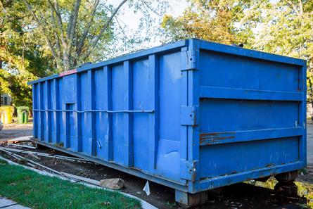 large metal dumpster